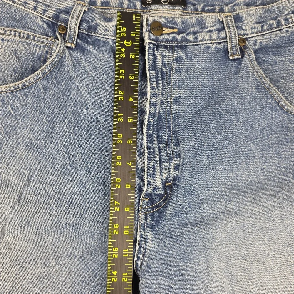 Sean John Mens Jeans 40x32 Blue Baggy Retro Hip-Hop Distressed Denim Hammer Loop